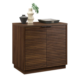 English Elm Library Base - Versatile Brown Finish With Hidden Storage & Adjustable Shelf For Organized Spaces B356P402666