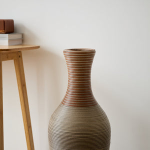 English Elm 39-Inch-Tall PVC Floor Vase Grey – 41" Elegant Modern Decorative Tall Freestanding Accent for Home W2796P193945