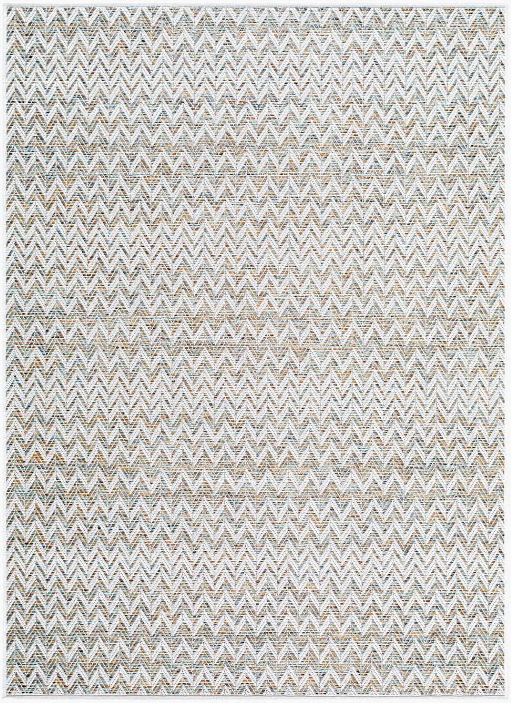 Livabliss Crete Flatweave Polypropylene Area Rug Farmhouse Cottage Style for Living Dining Rooms Ivory, Sand 6'3" x 9' CEE2300-679