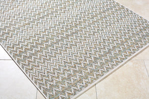 Livabliss Crete Flatweave Polypropylene Area Rug Farmhouse Cottage Style for Living Dining Rooms Ivory, Sand 6'3" x 9' CEE2300-679