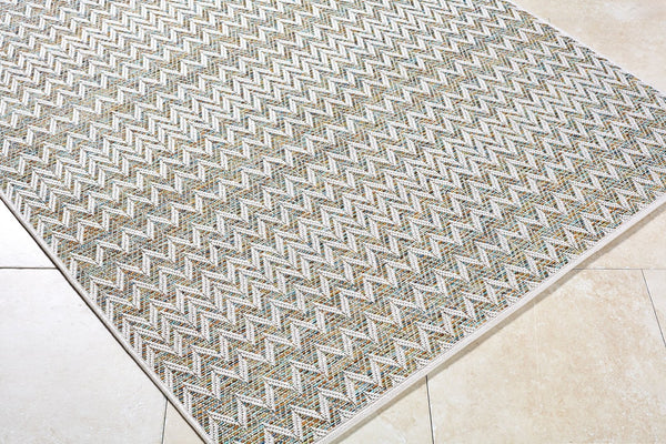 Livabliss Crete Flatweave Polypropylene Area Rug Farmhouse Cottage Style for Living Dining Rooms Ivory, Sand 6'3" x 9' CEE2300-679