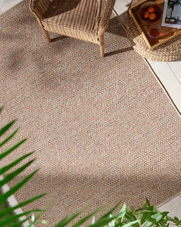 Livabliss Crete Farmhouse Polypropylene Area Rug Machine Woven for Indoor Outdoor Living Spaces Beige, Terracot 6'3" x 9' CEE2302-679