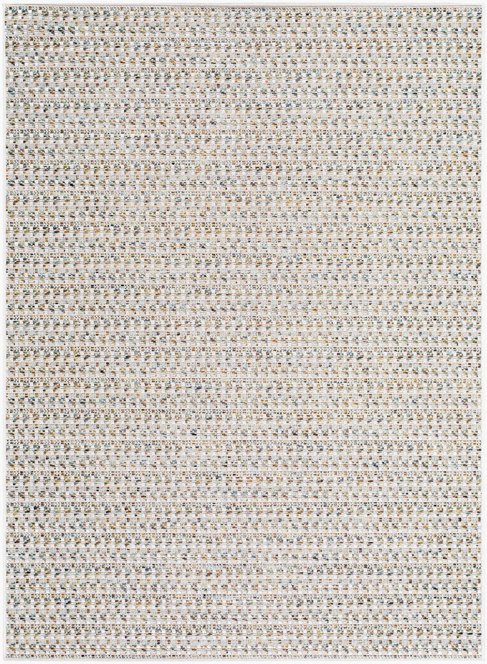 Livabliss Crete Flatweave Polypropylene Area Rug Farmhouse Cottage Style for Patio or Living Room Ivory, Sand 5' x 7' CEE2304-537