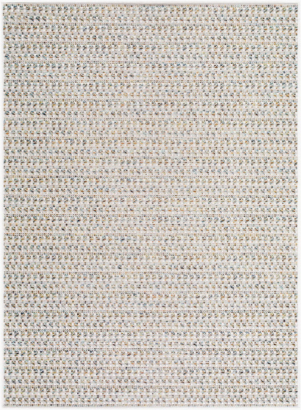 Livabliss Crete Flatweave Polypropylene Area Rug Farmhouse Cottage Style for Patio or Living Room Ivory, Sand 5' x 7' CEE2304-537