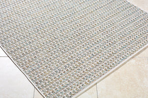 Livabliss Crete Flatweave Polypropylene Area Rug Farmhouse Cottage Style for Patio or Living Room Ivory, Sand 5' x 7' CEE2304-537