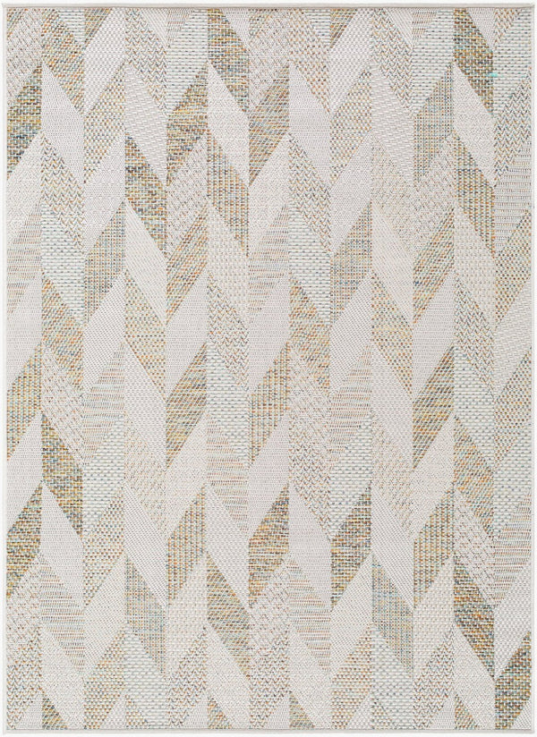 Livabliss Crete Flatweave Polypropylene Area Rug Farmhouse Cottage Style for High Traffic Spaces Ivory, Sandston 6'3" x 9' CEE2307-679