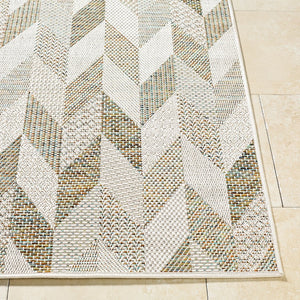 Livabliss Crete Flatweave Polypropylene Area Rug Farmhouse Cottage Style for High Traffic Spaces Ivory, Sandston 6'3" x 9' CEE2307-679