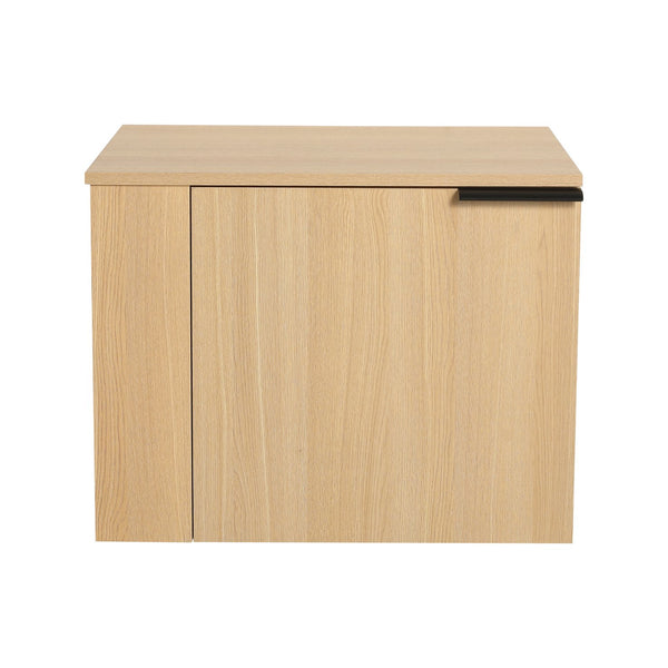 English Elm 24" Oak Bathroom Vanity Sink Cabinet - Modern Design, Soft-Close Doors, Great Storage For Small Spaces W1972P204940