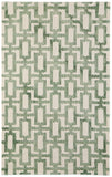 Feizy Rugs Lorrain Hand Tufted Wool Geometric Rug – Stylish, Stain-resistant, Modern Design For High Traffic Areas Ivory,Green Wool 6108919fgrnivyp00