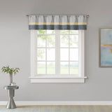 Madison Park Amherst Transitional Polyoni Pintuck Valance MP41-4375 Yellow