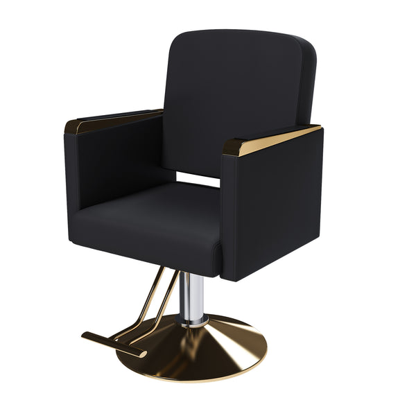 English Elm Hydraulic Salon Chair with Foot Pump Swivel Base for Barber Tattoo Spa Use W2700P410956