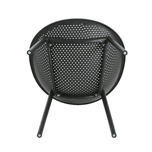 English Elm Christopher Knight Home® - Gable Weather-Resistant Accent Chair Set of 2 — Durable Polypropylene Outdoor Seating, Easy Care Black N775P176715B