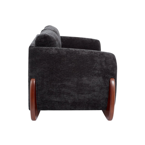 English Elm Christopher Knight Home® - 89"L Chenille Sofa - Elegant Black Seating With Plush Cushions & Durable Design For Modern Living Rooms N771P345832H_N771P345833H