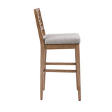 INK+IVY Crackle Transitional Barstool IIF20-0051 Light Grey