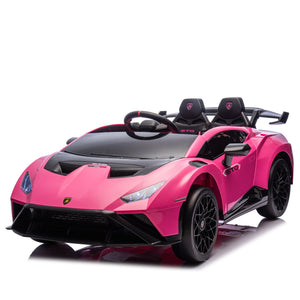 English Elm Lamborghini Huracan Sto 24v Kids Ride on Drift Car with Led Lights and Remote W1578P210770