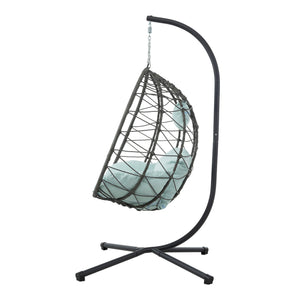 English Elm Egg Chair With Stand - Cozy Indoor/Outdoor Swing For Stylish Relaxation In Your Living Space W1703P163950