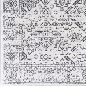 Livabliss Cesar Bohemian Machine Woven Polypropylene Area Rug with Medallion Motifs for Living Rooms Charcoal, Gray 5'3" x 7' CEG2332-537