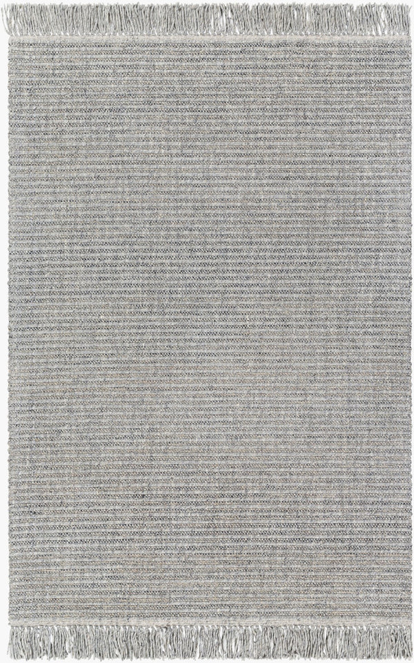 Surya Cecelia 2' X 3' Handcrafted Cottage-style Area Rug With Fringe - Durable Wool & Jute Blend, Versatile Light Gray Wool,Polyester,Jute Cei2301-23