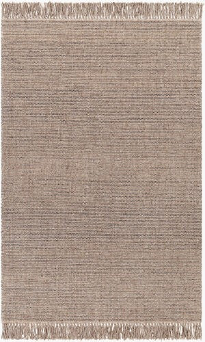 Surya Cecelia 2' X 3' Handcrafted Cottage-style Area Rug With Fringe - Durable Wool & Jute Blend, Versatile Dark Brown Wool,Polyester,Jute Cei2302-23