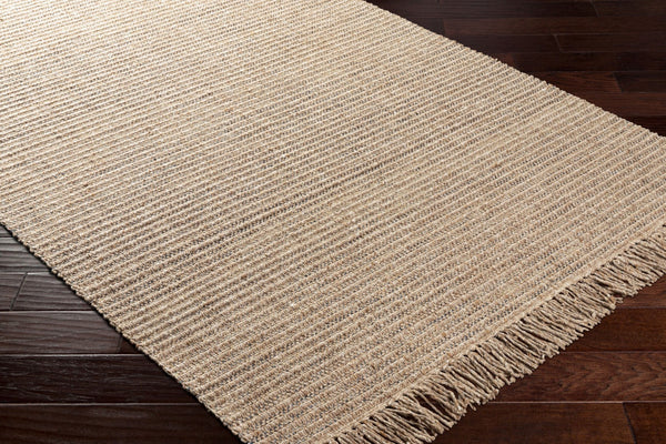 Surya Cecelia 2' X 3' Handcrafted Cottage-style Area Rug With Fringe - Durable Wool & Jute Blend, Versatile Dark Brown Wool,Polyester,Jute Cei2302-23