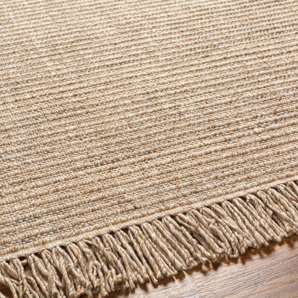 Surya Cecelia 2' X 3' Handcrafted Cottage-style Area Rug With Fringe - Durable Wool & Jute Blend, Versatile Dark Brown Wool,Polyester,Jute Cei2302-23