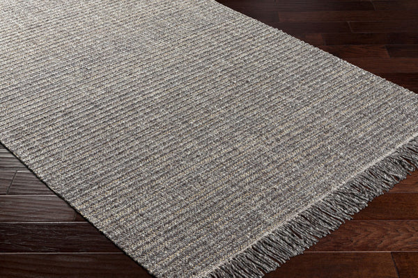 Surya Cecelia 2' X 3' Handcrafted Cottage-style Area Rug With Fringe - Durable Wool & Jute Blend, Versatile Black Wool,Polyester,Jute Cei2303-23