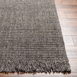 Cecelia CEI-2303 9' x 12' Handmade Rug CEI2303-912  Black, Light Gray, Yellow, Light Slate Surya