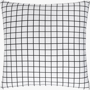 Livabliss Check Patterned Polyester Accent Pillow Square Graphic Modern Farmhouse Decor CEK002-2222D