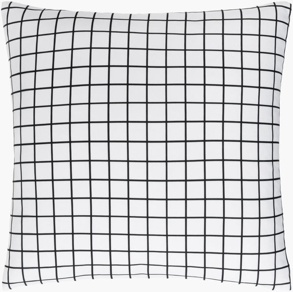 Livabliss Check Patterned Polyester Accent Pillow Square Graphic Modern Farmhouse Decor CEK002-2222D