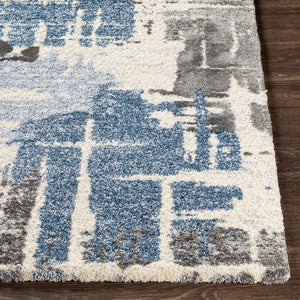 Livabliss Cielo Geometric High Pile Accent Rug Machine Woven Polypropylene Blend for Modern Homes CEL2304-23