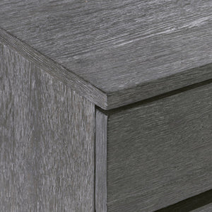 Bernhardt Bernhardt Menton Dresser In Sutton Rustic Oak With Six Drawers, Dark Graphite Pulls, Solid Base 352052