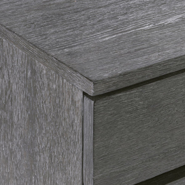 Bernhardt Bernhardt Menton Dresser In Sutton Rustic Oak With Six Drawers, Dark Graphite Pulls, Solid Base 352052