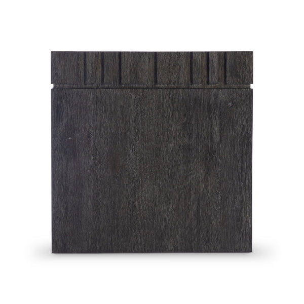 Bernhardt Bernhardt Cowley Side Table In Tadon Rustic Oak — 24" Square Sculptural Accent With Geometric Edge 529129