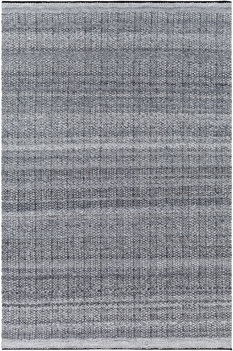 Clover CEV-2301 9' x 12' Handmade Rug CEV2301-912  Black, Light Slate, Charcoal, Medium Gray Surya