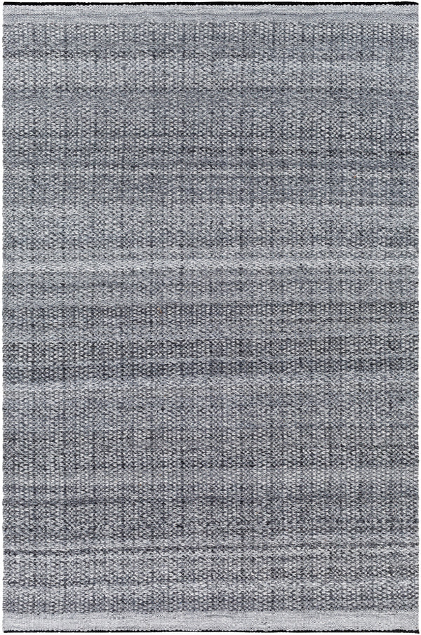 Clover CEV-2301 9' x 12' Handmade Rug CEV2301-912  Black, Light Slate, Charcoal, Medium Gray Surya
