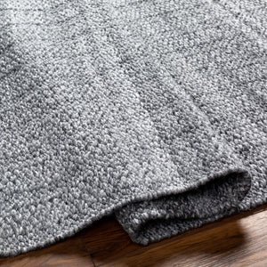 Clover CEV-2301 9' x 12' Handmade Rug CEV2301-912  Black, Light Slate, Charcoal, Medium Gray Surya