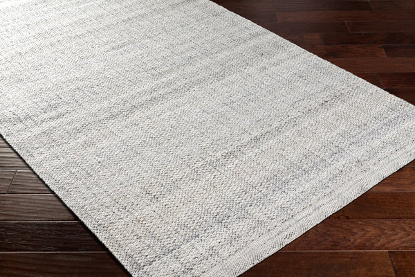 Clover CEV-2302 9' x 12' Handmade Rug CEV2302-912  Black, Light Slate, Medium Gray Surya