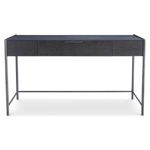 Bernhardt Bernhardt Outline Desk With Wire-Brushed Oak Kohl Top, Textured Atra Steel Frame, Soft-Close Drawer 360510