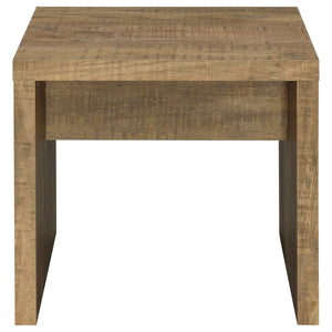 English Elm Brianna Mango Square End Table - Modern Farmhouse Charm With Durable Engineered Wood & Versatile Style B062P378332