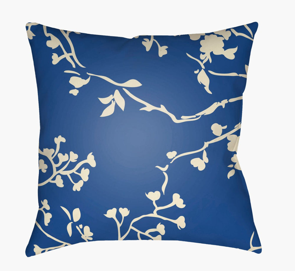 Livabliss Chinoiserie Botanical Woven Polyester Accent Pillow for Eclectic and Traditional Decor CF007-2020