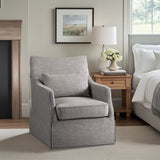 Martha Stewart London Farm House Skirted Swivel Chair MT103-1196 Grey