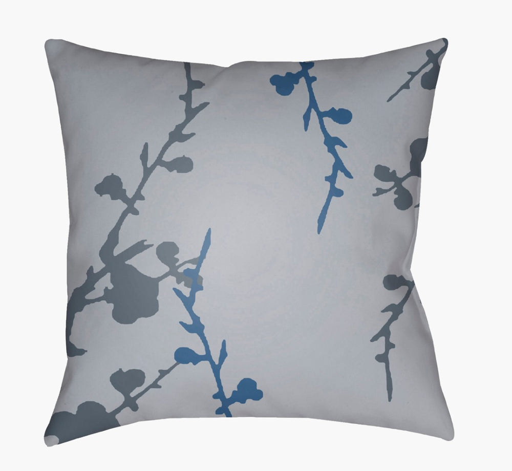 Livabliss Chinoiserie Floral Woven Accent Pillow Botanical Motif Polyester Square Sofa Decor CF011-2020