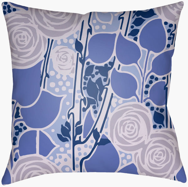 Livabliss Chinoiserie Botanical Woven Throw Pillow Square Accent for Sofa or Upholstered Bed CF020-1818