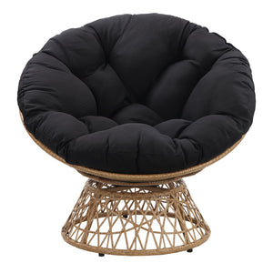 OSP Home Furnishings Papasan Chair Black