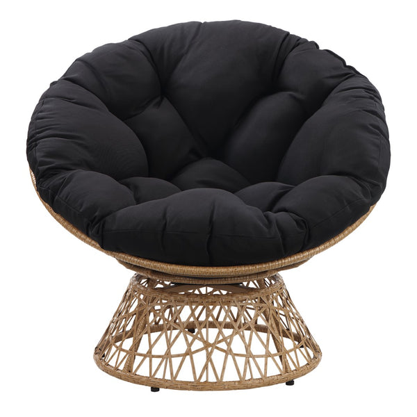 OSP Home Furnishings Papasan Chair Black