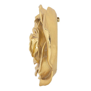 English Elm S/2 Gold Rose Wall Accents - Elegant Floral Decor For Modern Interiors, Timeless Botanical Accent Pieces W2078P223156-GIGA