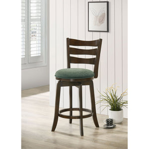 English Elm Fenster Hunter Green Wood Swivel Bar Chair – Elegant Comfort With 360° Swivel & Timeless Style B062P299939