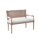 Madison Park Willshire Farm House Settee MP106-0897 Beige/ Reclaimed Natural