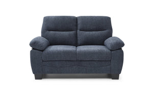English Elm Summerton Plush Loveseat with Soap-Top Arms, Chenille Upholstery and Foam-Encased Coil Support Blue 31 L x 60 W x 15 H B078P349522