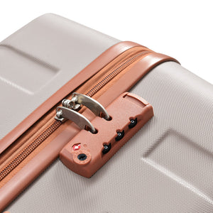 English Elm Luggage Set 3 Piece Abs Hardshell Spinner Suitcases with Tsa Lock Lightweight N726P203164U
